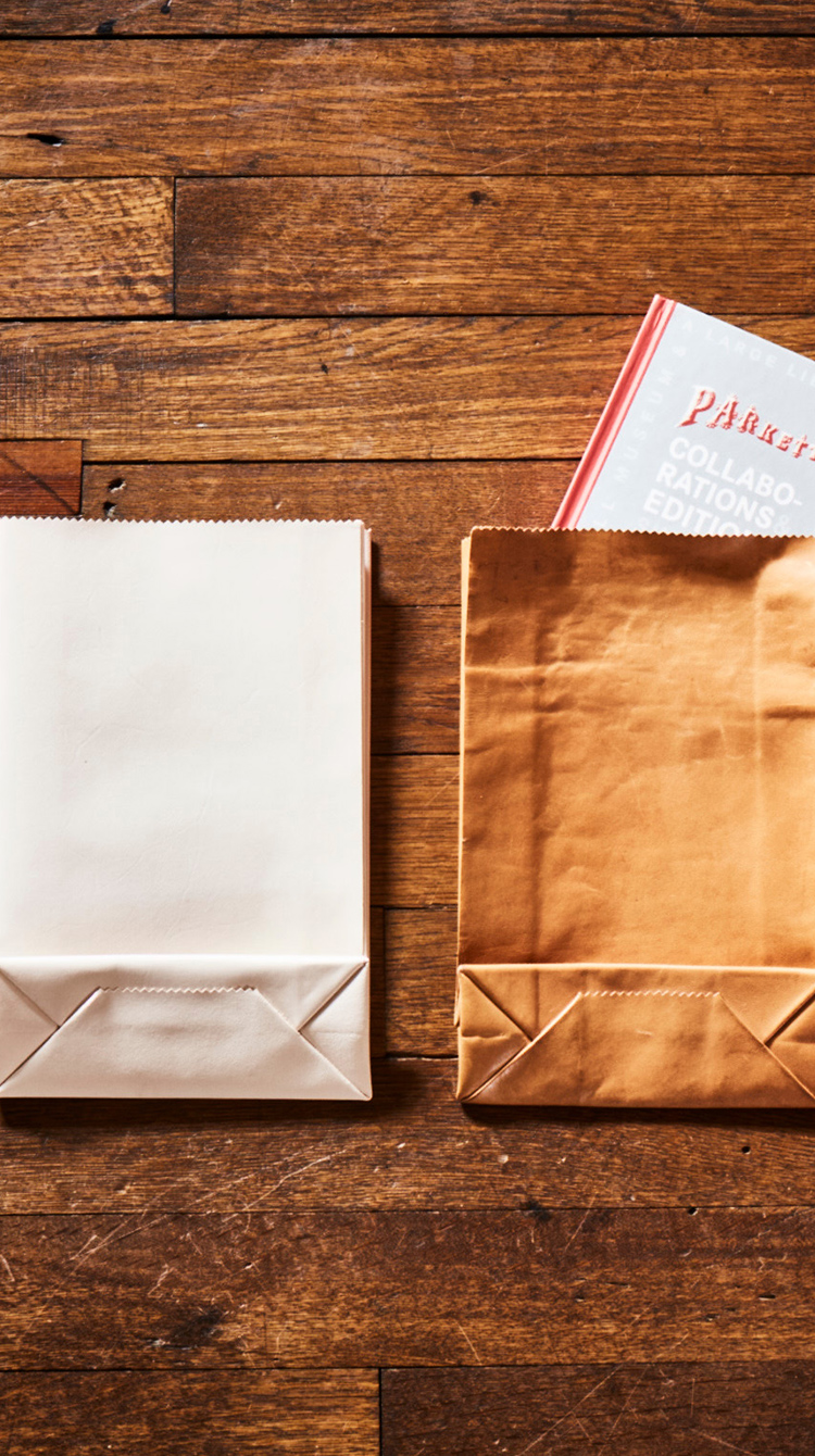 ババルデのヌメ革袋